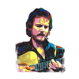 Gordon Lightfoot Singer Guitar Folk Rock Music Poster Print Wall Art 13x19
